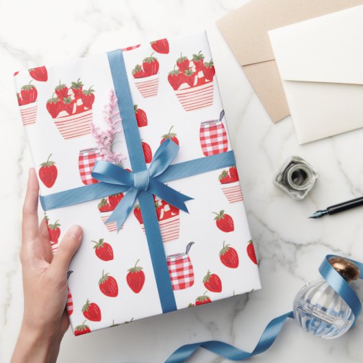Zomer Aardbeien Land Keuken Gift Cadeaupapier (Geschenken)