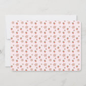 Zomer Aardbeien Roze Lint Bedankkaart (Achterkant)