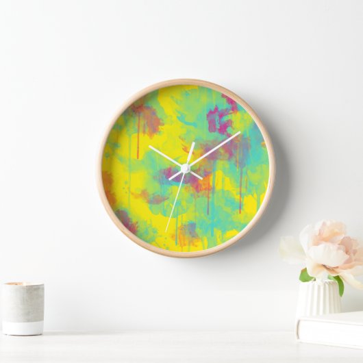 Zomer abstracte, kleurrijke Waterverf splatters (Huis)