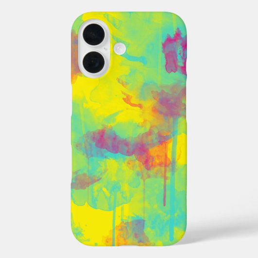 Zomer abstracte, kleurrijke Waterverf splatters Case-Mate iPhone Case (Achterkant)