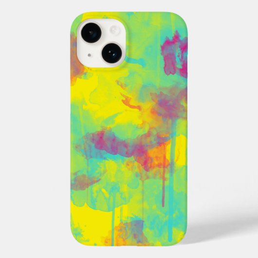 Zomer abstracte, kleurrijke Waterverf splatters Case-Mate iPhone Case (Achterkant)