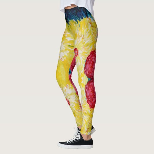 Zomer Abstracte kunst schilderen Leggings (Links)