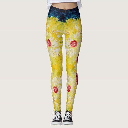 Zomer Abstracte kunst schilderen Leggings (Voorkant)