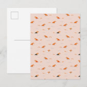 Zomer-Abstracte zwembad Aankondigingskaart (Voorkant / Achterkant)