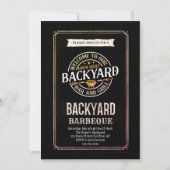 Zomer Achtertuin BBQ Party Kaart (Voorkant)