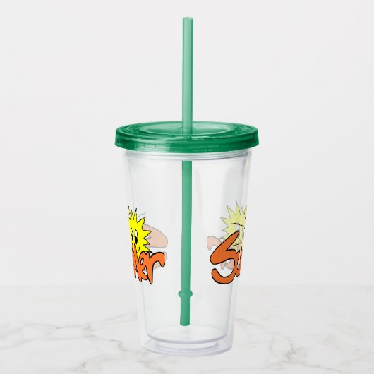 zomer acryl drinkbeker (Rechts)