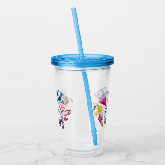 zomer acryl drinkbeker (Links)