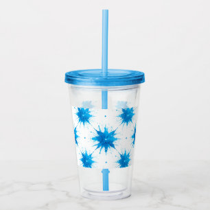 Zomer Acryl Tumbler van Splash Square Wave Drinkbeker