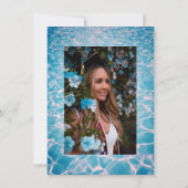 Zomer Afstuderen Pool Party w / Foto Kaart (Achterkant)