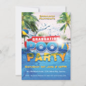 Zomer Afstuderen Pool Party w / Foto Kaart (Voorkant)