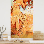 Zomer Alfons Mucha Art Nouveau Poster (Keuken)