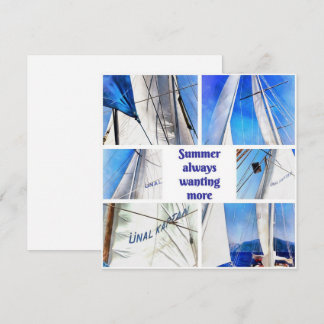 Zomer Altijd Meer Reislust Zeilen Pun Save The Date