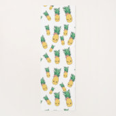 Zomer Ananas Fruit Kawaii Leuk Gezicht Yogamat (Achterkant)