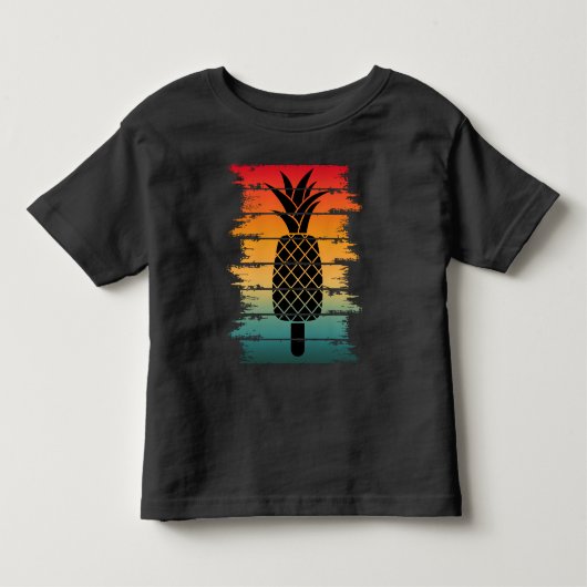 Zomer Ananas Icedrop Kinder Shirts (Voorkant)