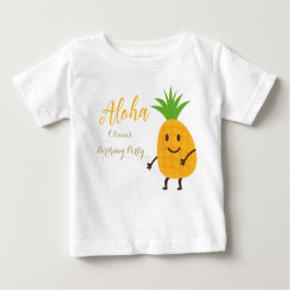 Zomer Ananas Tropische Aloha Verjaardagsfeest