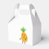 Zomer Ananas Tropische Aloha Verjaardagsfeest Bedankdoosjes (Achterkant)