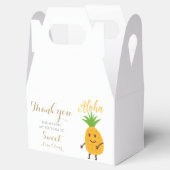 Zomer Ananas Tropische Aloha Verjaardagsfeest Bedankdoosjes (Geopend)