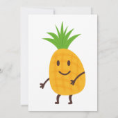 Zomer Ananas Tropische Aloha Verjaardagsfeest Kaart (Achterkant)