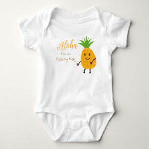 Zomer Ananas Tropische Aloha Verjaardagsfeest Romper