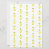 Zomer Ananas Waterverf Mix Verjaardag (Achterkant)