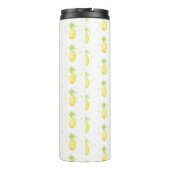 Zomer Ananas Zoete Tropische Waterverf Patroon Thermosbeker (Achterkant)