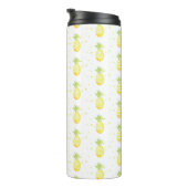 Zomer Ananas Zoete Tropische Waterverf Patroon Thermosbeker (Geroteerd rechts)
