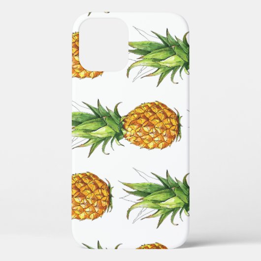 Zomer ananaspatroon, naadloos ontwerp. Case-Mate iPhone case (Achterkant)