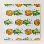 Zomer ananaspatroon, naadloos ontwerp. legpuzzel (Horizontaal)