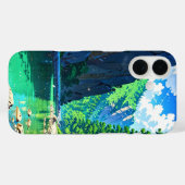 Zomer Anime Mountain Escape Case-Mate iPhone Case (Achterkant (horizontaal))