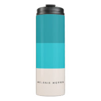 Zomer Aqua Blue Beach Vibe horizontale streep