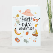 Zomer Avontuur Quote Kleurrijk Kaart (Voorkant)