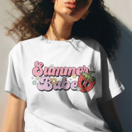 Zomer Babe, Strand shirten, Zomervakantie T-shirt