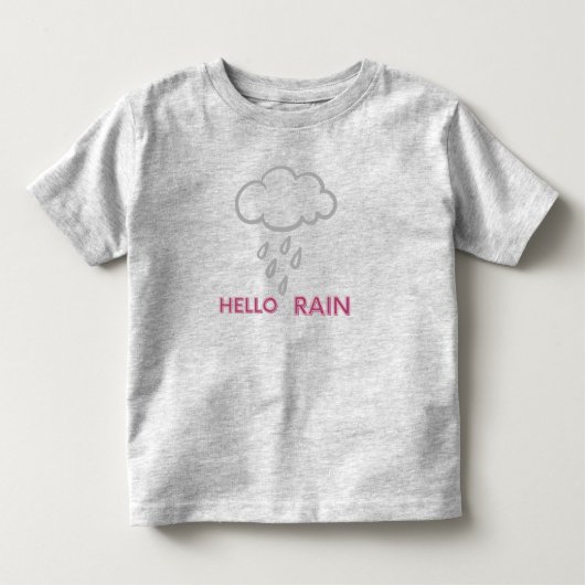 Zomer Baby Grijs Kinder Shirts (Voorkant)