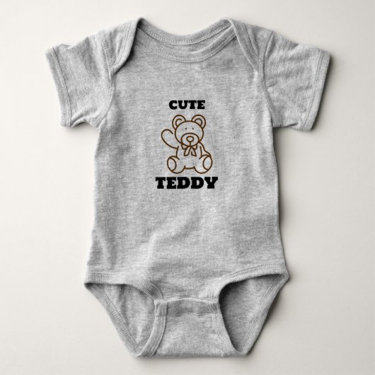 Zomer Baby Schattige Teddybeer Romper (Voorkant)