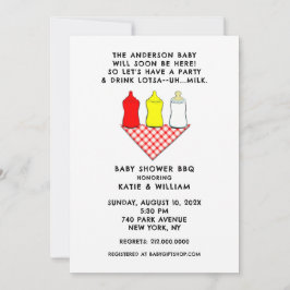 Zomer Baby Shower BBQ Kaart