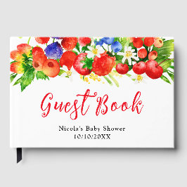 Zomer Baby Shower met Gemengde Bessen Gastenboek