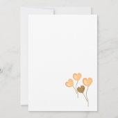 Zomer Baby shower, Sinaasappel Citrus Bloemendouch Kaart (Achterkant)