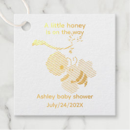 Zomer baby shower thema's hommel  bedankjes labels