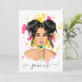Zomer Bachelorette Feest Uitnodiging (Staand voorkant)