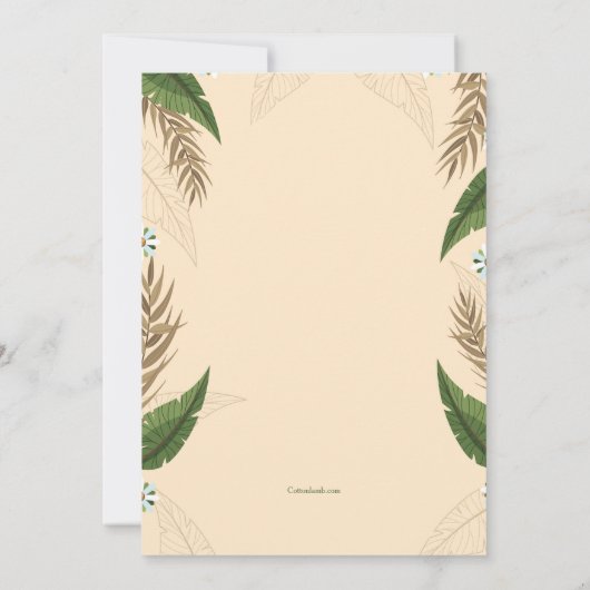 Zomer Barbecue Uitnodiging (Achterkant)