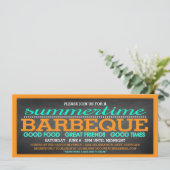 Zomer Barbeque Feest Kaart (Staand voorkant)