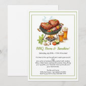 Zomer BBQ & Bierfeest Uitnodiging – Achtertuin Kok (Voorkant / Achterkant)