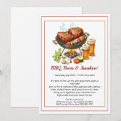 Zomer BBQ & Bierfeest Uitnodiging – Achtertuin Kok (Voorkant / Achterkant)