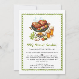 Zomer BBQ & Bierfeest Uitnodiging – Achtertuin Kok