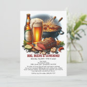 Zomer BBQ & Bierfeest Uitnodiging – Achtertuin Kok (Staand voorkant)