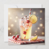 Zomer BBQ-feest limonade Kaart (Voorkant)