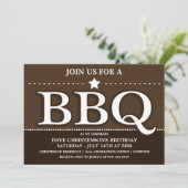 Zomer BBQ-feestuitnodigingen Kaart (Staand voorkant)