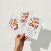 Zomer BBQ Grillen Uitstapfeest Kaart