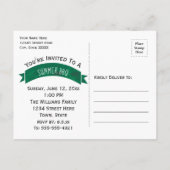 Zomer BBQ Save the Date Uitnodiging (Achterkant)