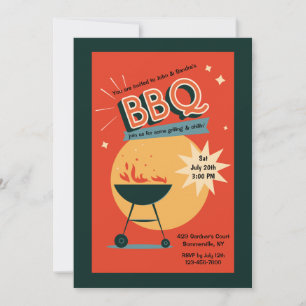 Zomer BBQ-uitnodiging Kaart